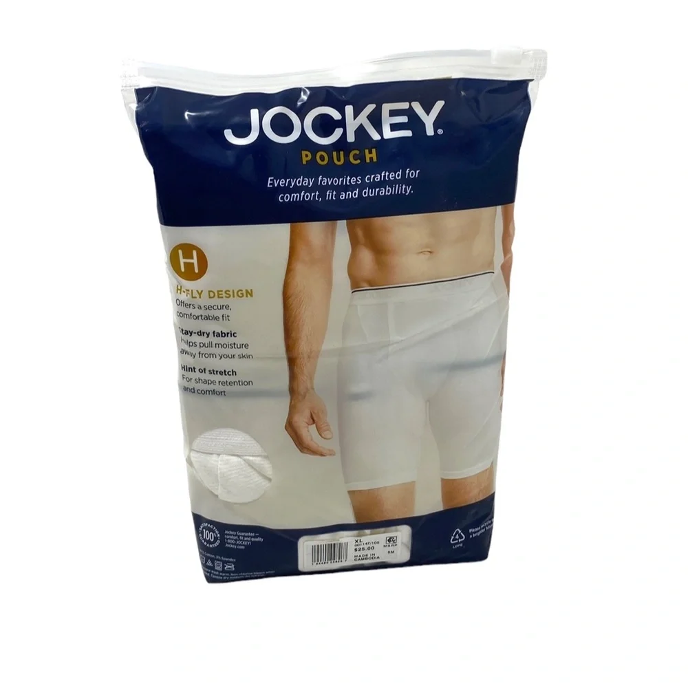 Jockey Men H-Fly Design Pouch 2 Pack Full-Rise Midway Brief Underwear 001147/105 - Picture 5 of 6